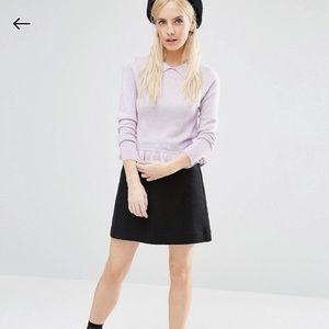 ASOS lilac purple Peter Pan collar sweater 4